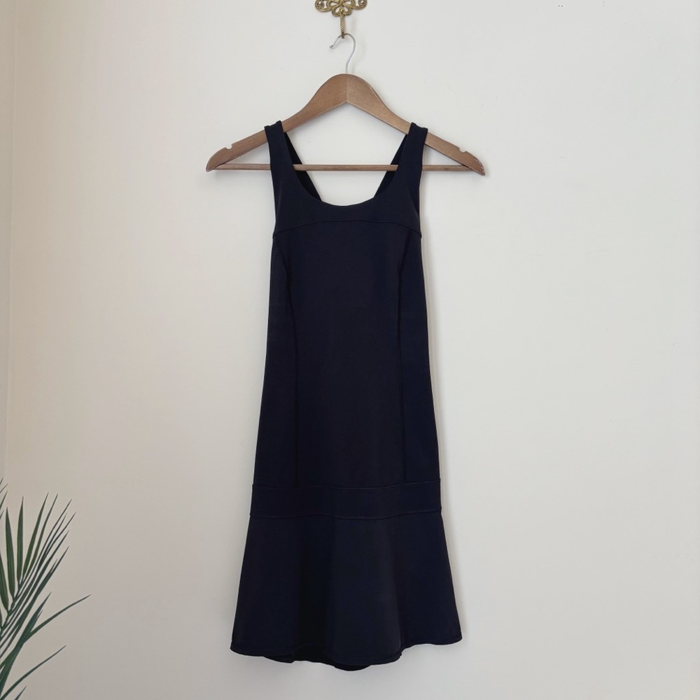 Lululemon Black Hot Hitter Tennis Dress Sz 6 Pickleball Athleisure